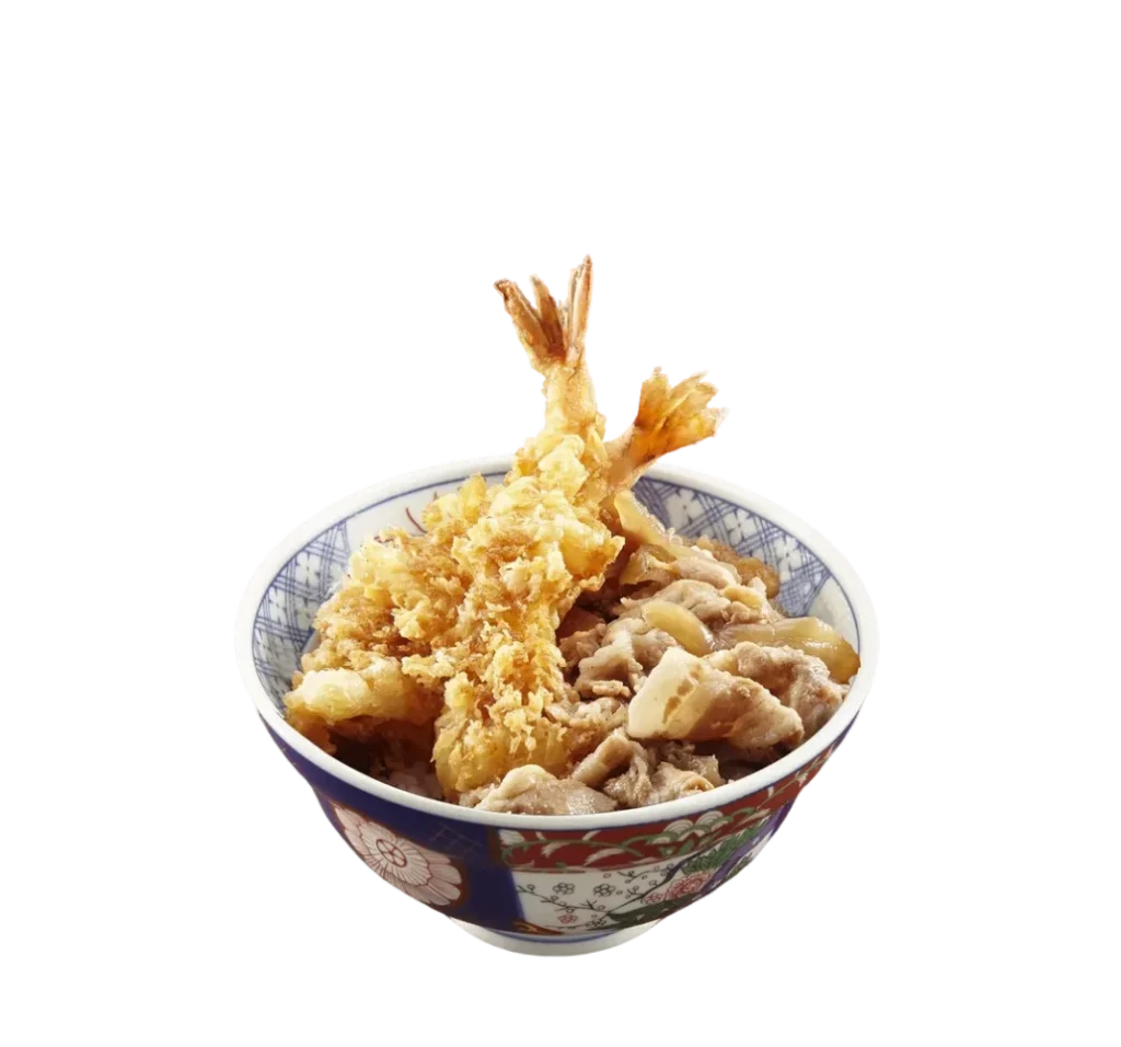 Ebi Tempura & Beef Shabu Don